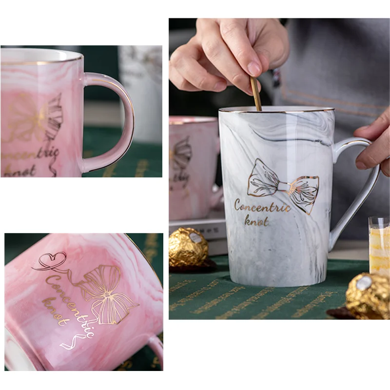 Европейские кофейные кружки Мраморная керамическая кружка для фотографий чашки