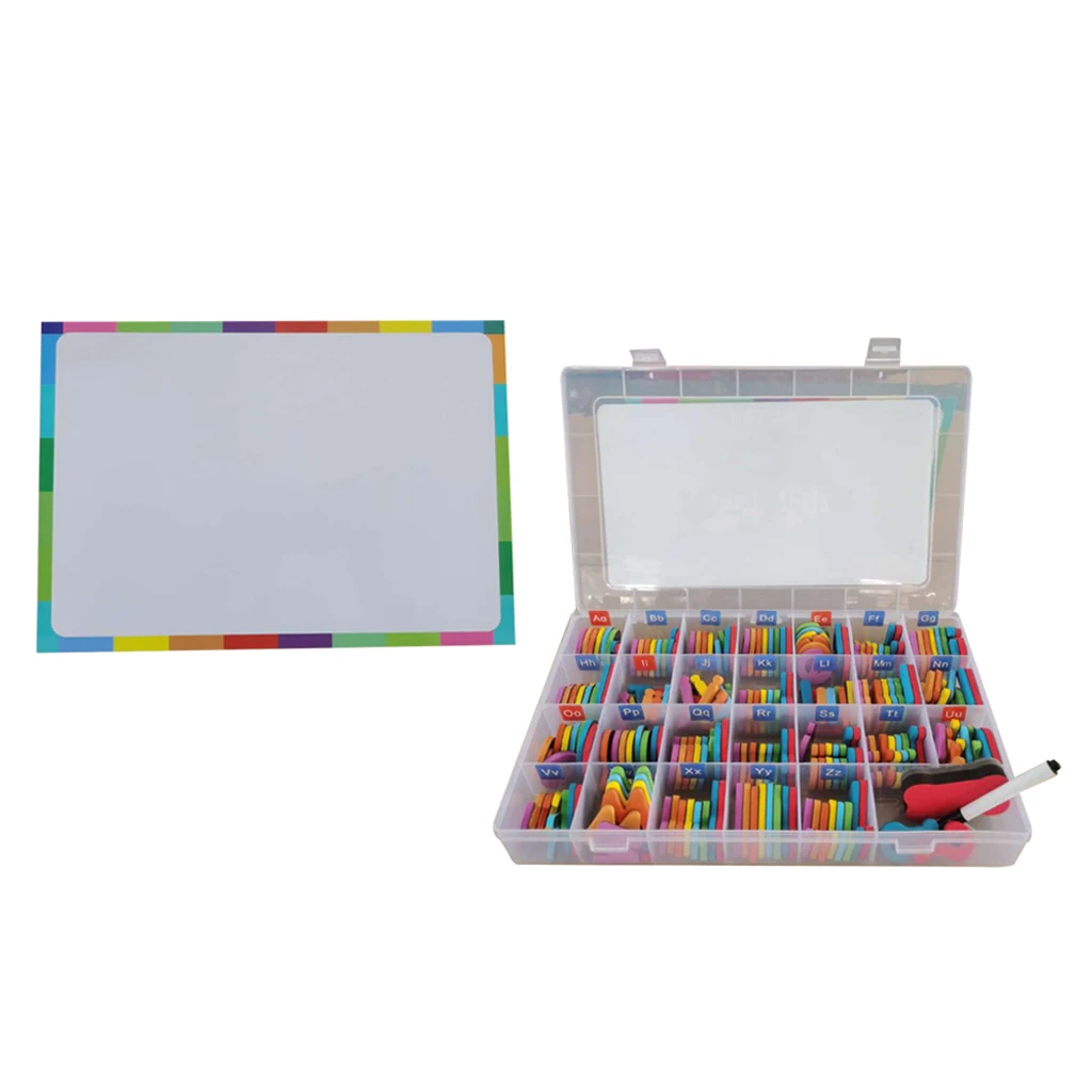 

Magnetic Letters Paste Uppercase Letters Stickers w/ Board Education Toys