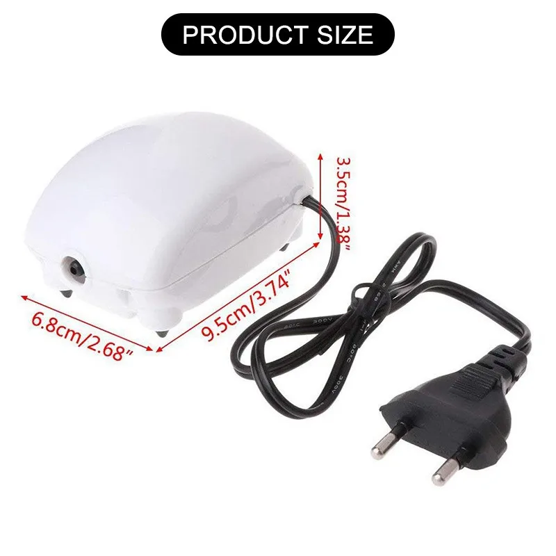 Аквариумный воздушный насос вилка стандарта США/ЕС сверхнизкий уровень шума