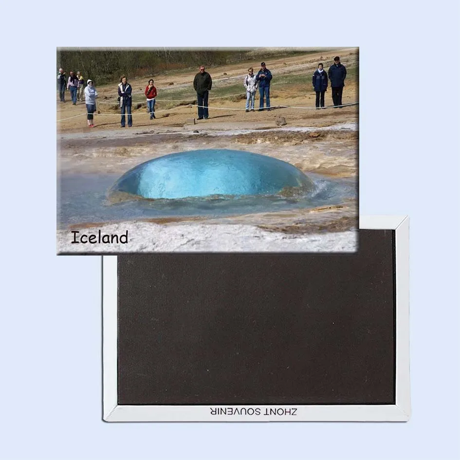 Туристический сувенир с ландшафтом Исландии Магнитный Магнит для холодильника