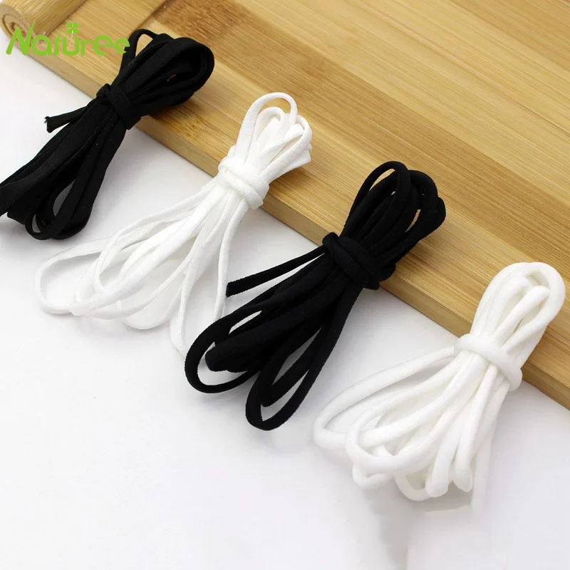 50 м/лот 3 мм/5 мм эластичные ленты лента для волос шитья талии пояса обуви