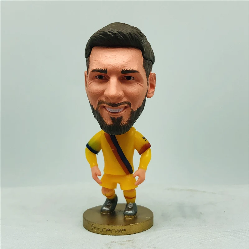 

Soccerwe 6.5cm Height Soccer Star Dolls 10# L. Messi Figures 2021 Red Blue