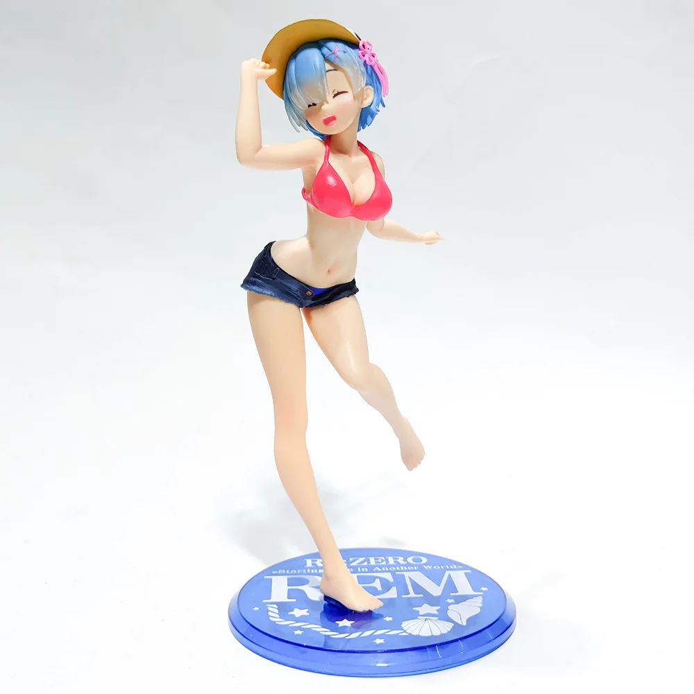 

Anime Figure Sexy Girl Re:ZERO Starting Life in Another World Rem And Ram Swimsuit Ver. PVC Action Figure Toy Doll Gift