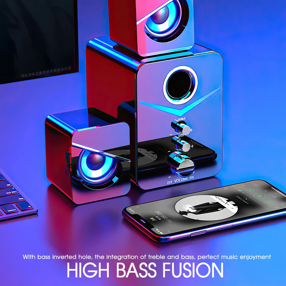 Home Theater System Wired PC Bass Subwoofer Bluetooth Speaker 3.5 / USB Computer Speakers Music Boombox Desktop Laptop TV | Электроника