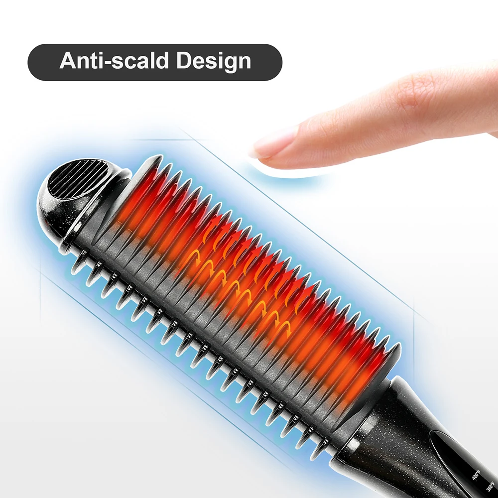 FMK PTC выпрямитель для волос электрическая Антистатическая керамическая щетка