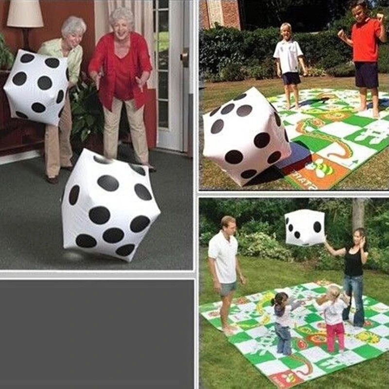

Funny Outdoor Inflatable Dice Swimming pool Party Supplies Kids Toys For Children Adults Game Play Cube Toys 35*35*35cm