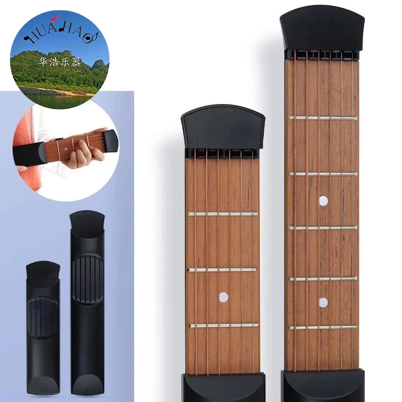 

1 Pcs Portable Pocket Guitar 6 Fret Pocket Guitar Beginner Strings Chord Trainer Practicing Tool