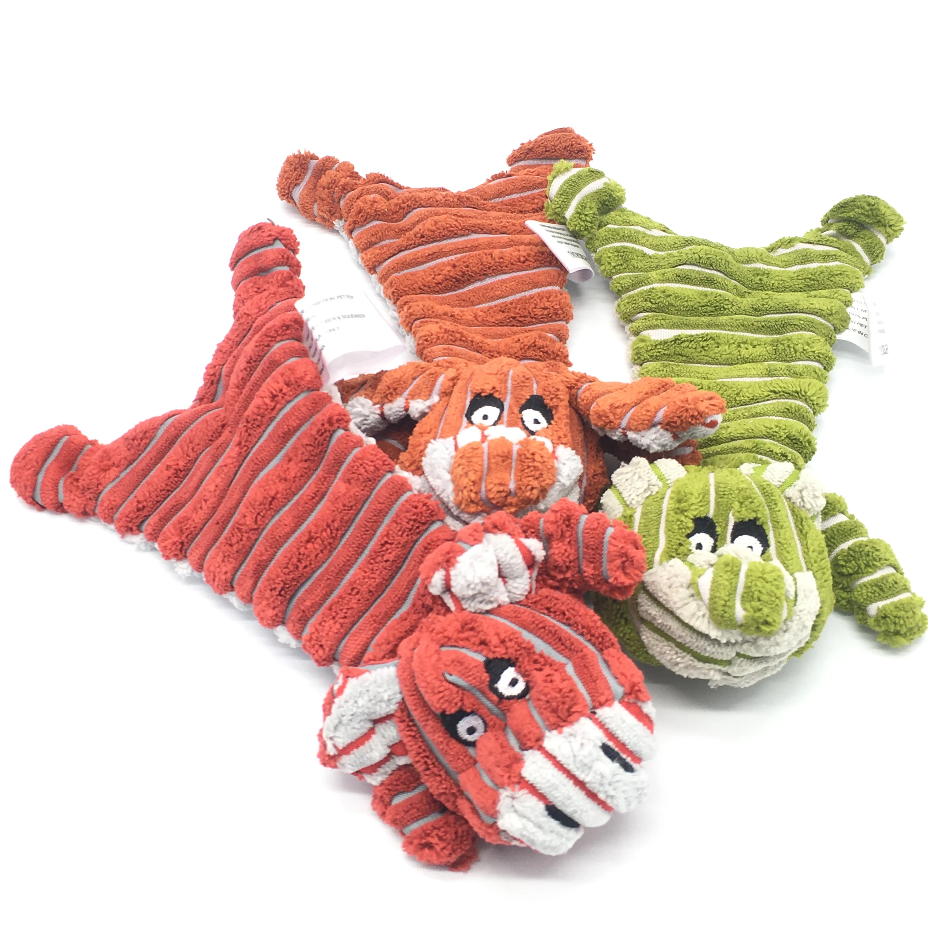 

2021 New cute plush toys squeak pet wolf rabbit animal plush toy dog chew squeaky whistling involved squirrel dog toys
