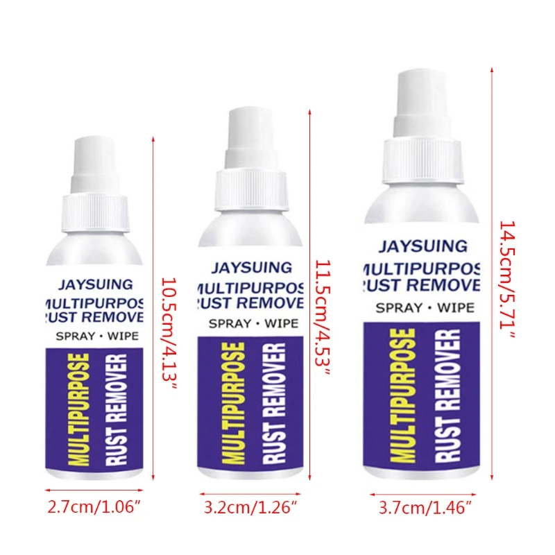 

Auto Window Rust Remover Multi-Purpose Cleaning Rust Converter Derusting Spray Car Maintenance Household Tools Cleaning