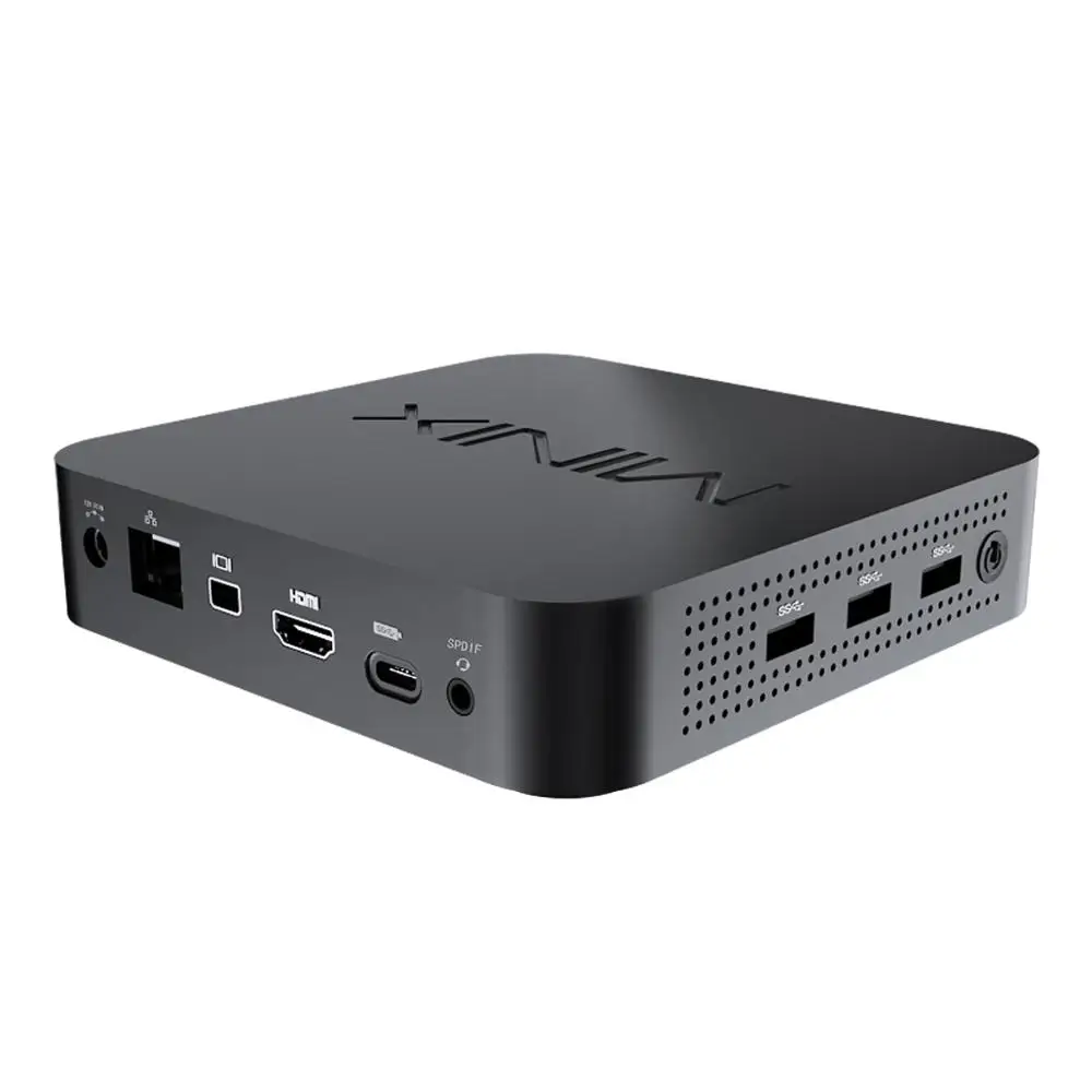 MINIX NEO J50C-4 официальный WINDOWS 10 PRO Серия Мини ПК Intel Pentium серебристый J5005 DDR4 4 ГБ/64 Гб HDMI 2,0 Vesa крепление мини ПК