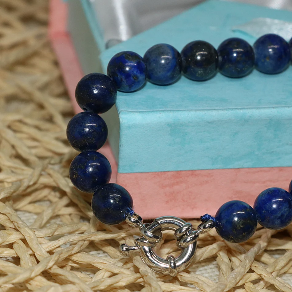 

European style Egyptian Lapis Lazuli Natural stone Diagonal square Beads diy lovely Necklace making 18" MY5252