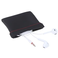 3pcs earphone bag pu headphone carrying case headphones storage pouch mini protection cable headset earbud coin small bag