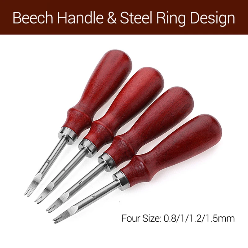 1 шт. ручки из бука кожаный край фаской шлифовальная ремесло кожаные кромки резца