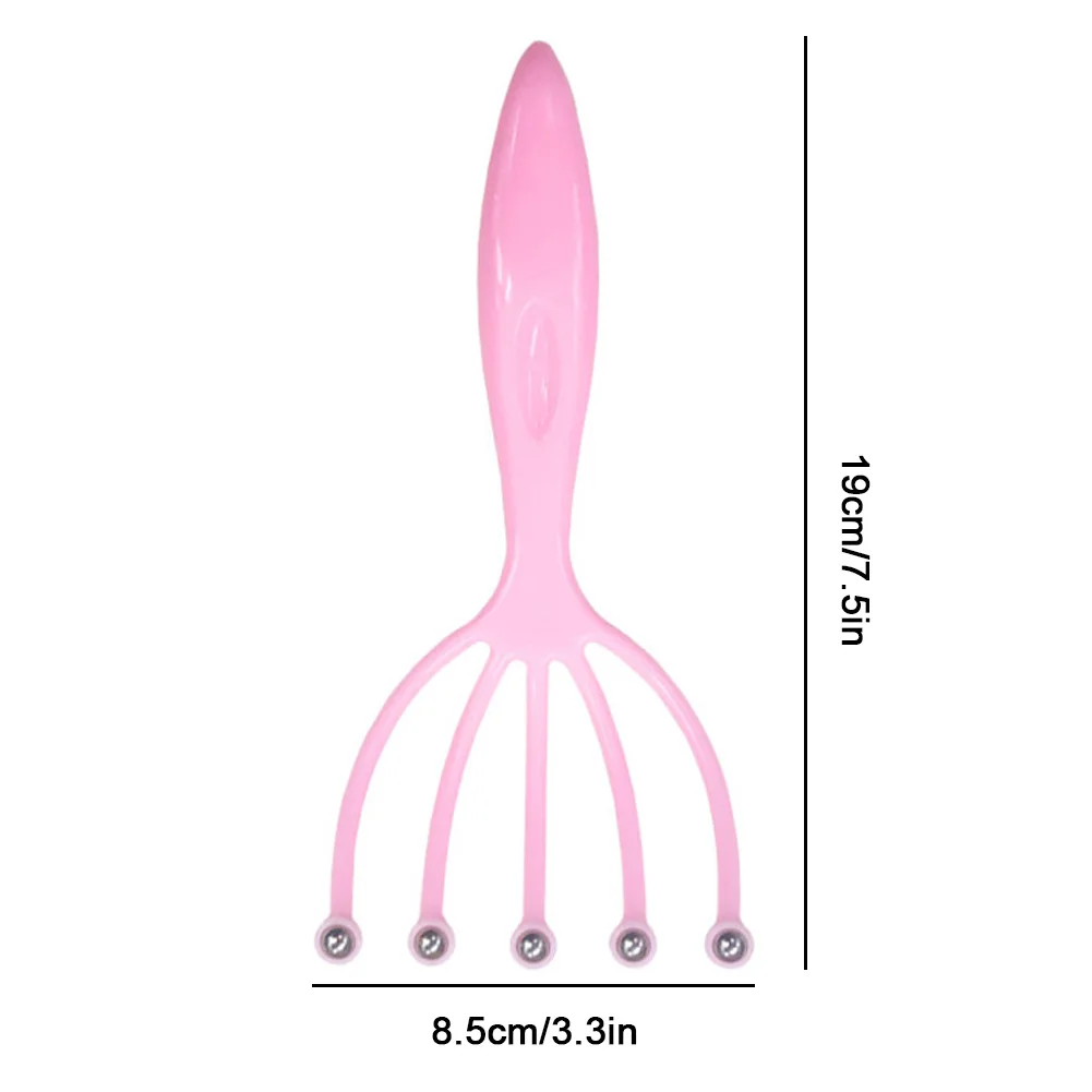

2pcs Head Massager Five Finger Ball Plastic Scalp Massager Relieve Pressure Itch Massager For Head Rake Head Skin Relief Stress