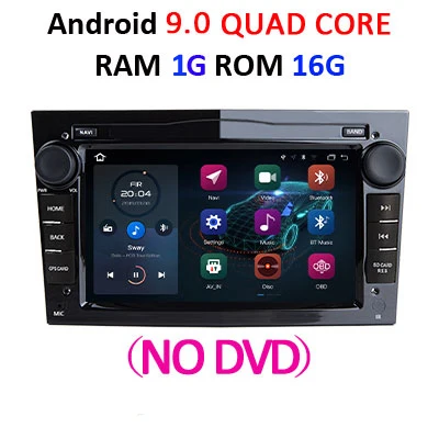Для Opel Astra H G J Vectra Antara Zafira Corsa 2 din android 10/9 4G Автомобильный мультимедийный плеер dvd gps Радио стерео BT obd2 DVR DSP - Цвет: B 1G 16G NO DVD