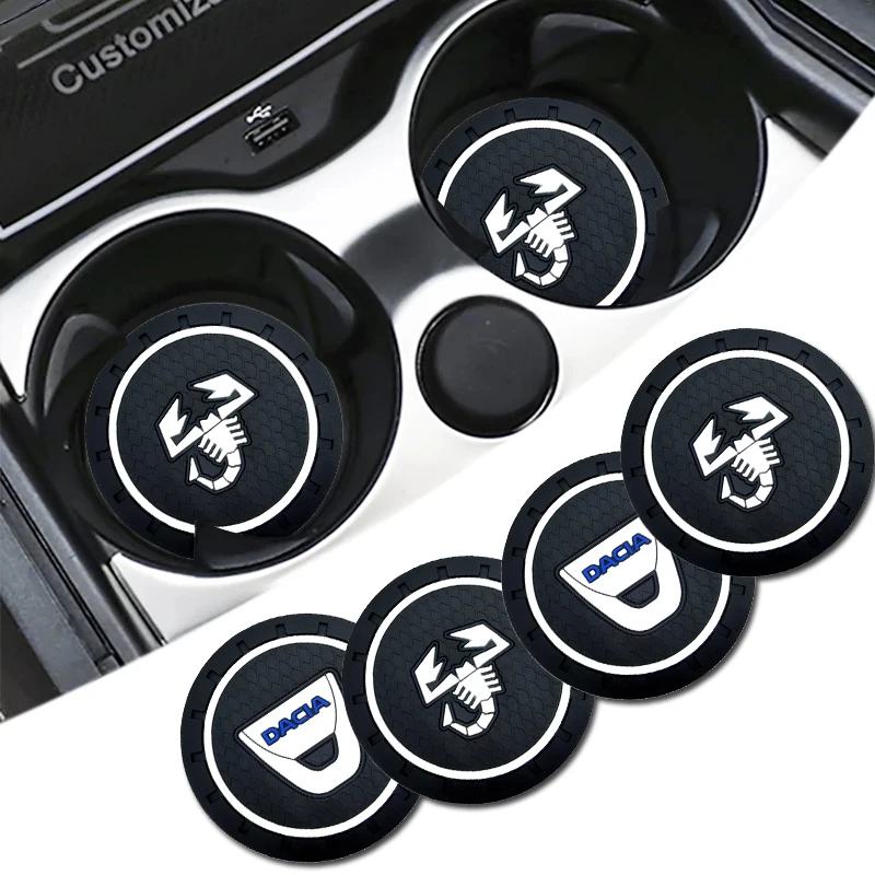 

1pcs Car Anti-slip Coaster Water Cup Pad Waterproof for Peugeot 308 307 206 207 208 3008 407 406 408 508 2008 Car Accessories