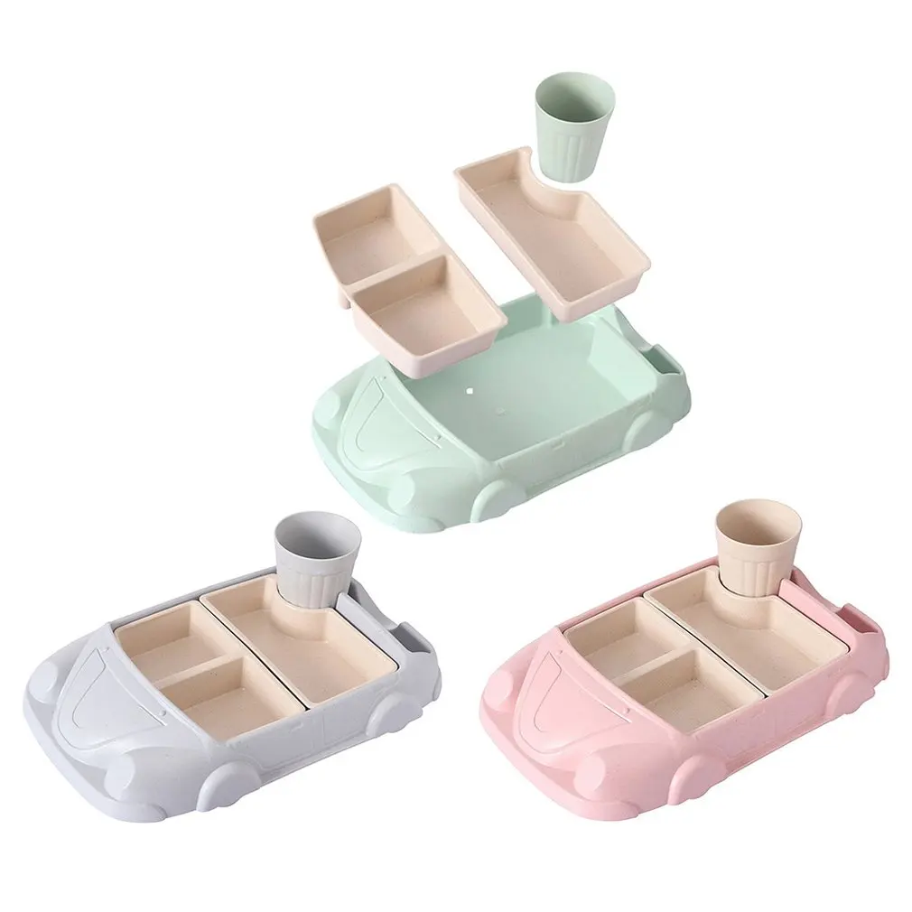 Тарелка из бамбукового волокна креативная тарелка разделенная на столовое блюдо