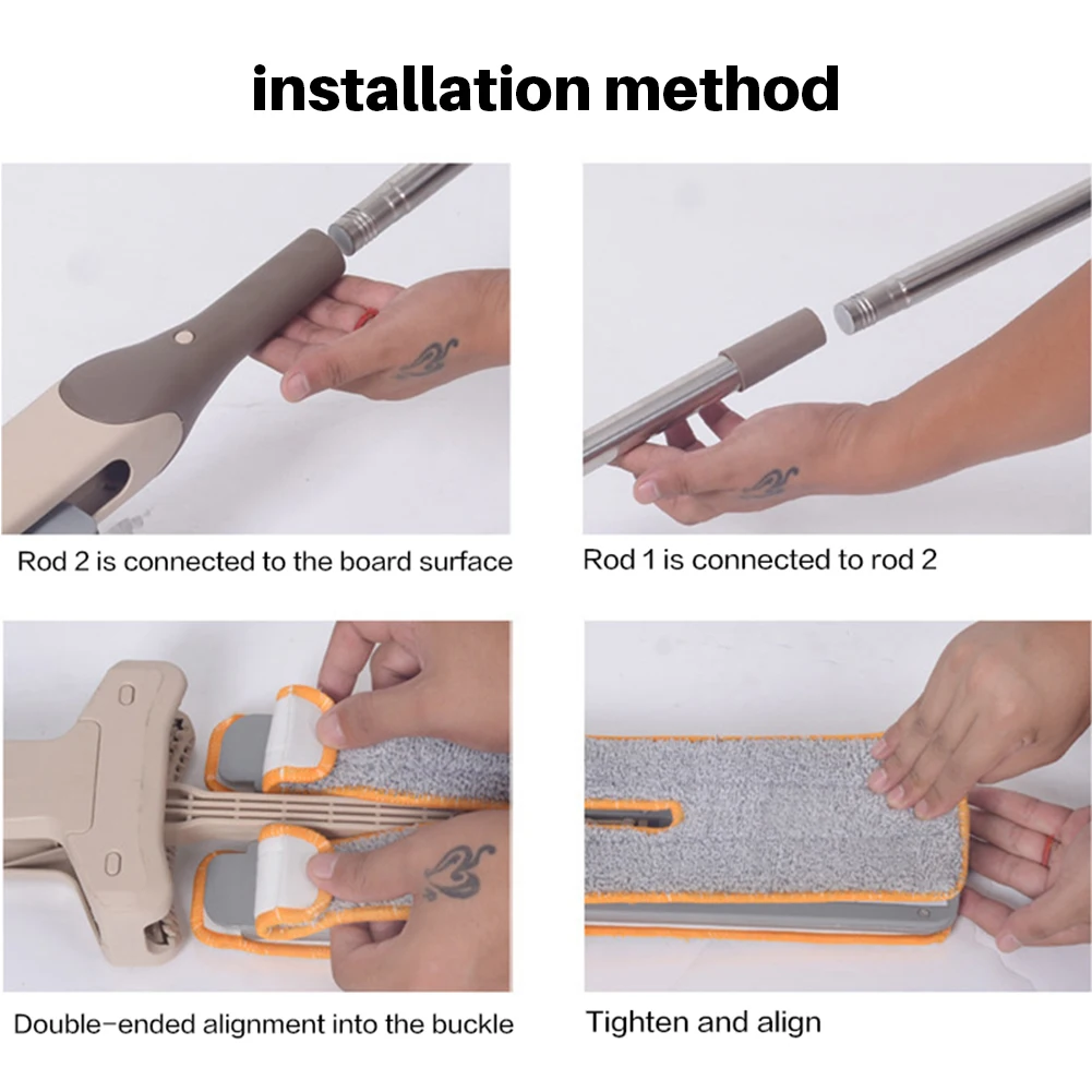 Швабра для мытья пола двусторонняя швабра с телескопической ручкой инструмент