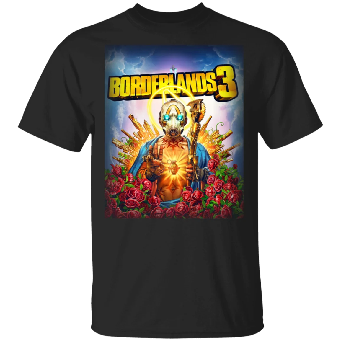 Мужская borderland 3 официальных постеров новая футболка черный-темно-синий для