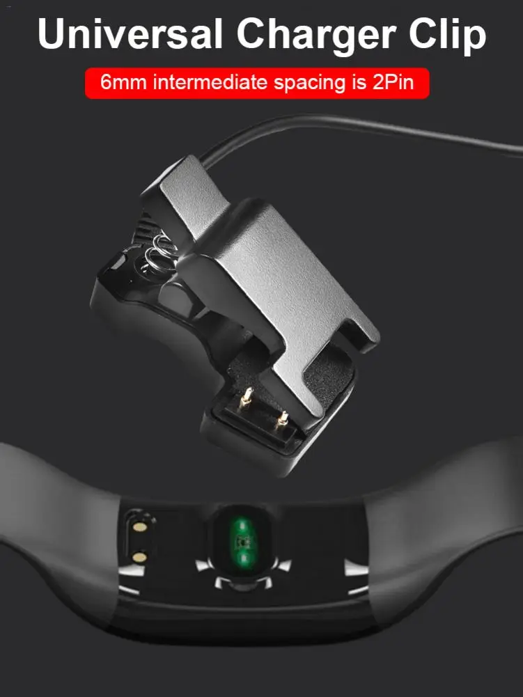 Зарядный Кабель адаптер для умных часов универсальный зажим зарядного