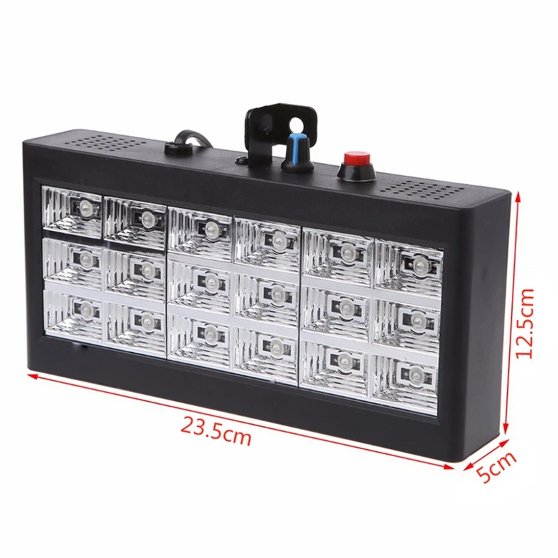 Sound Music Control 18W Rgb Led Stage Effect Lighting Dj Party Show Strobe Disco Light 220V Ac 110V (Us Plug) | Лампы и освещение