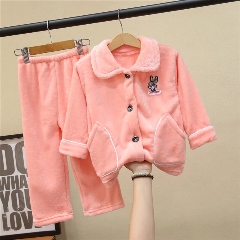 Детские пижамы Комплекты пижам Теплые фланелевые для осени и зимы Фланелевая