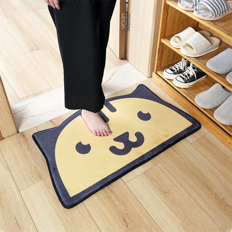 Мультфильм животных кошка печать абсорбирующий половик Memory Foam коврик для ванной