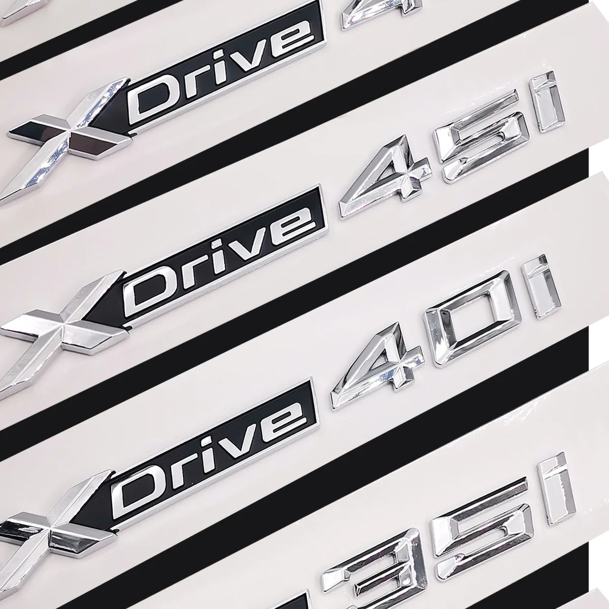 Серебристый хром стайлинга автомобилей задний значок для BMW X1 X3 X5 X6 Новый Xdriver 20i 25i