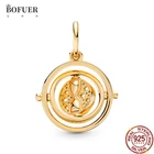 Модные бусины из стерлингового серебра 925 пробы, подвеска-поворот времени, подходят для оригинального браслета Pandora, ювелирные изделия для изготовления браслетов своими руками