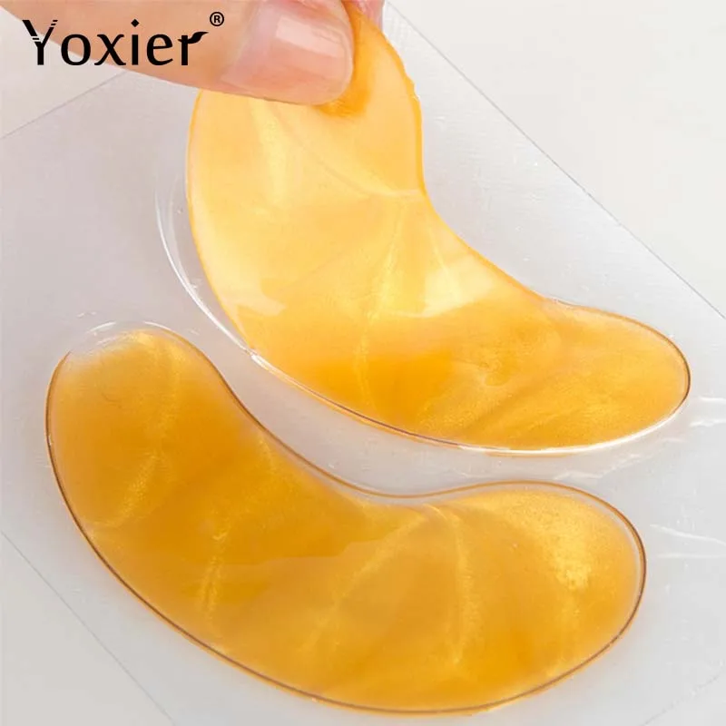 Yoxier 24k Золотая кристальная коллагеновая маска для глаз темные круги