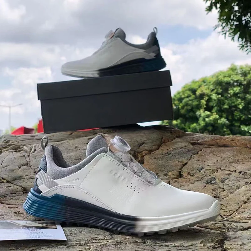 

Professional Golf Shoes for Unisex White Golf Training Man Genuine Leather Athletic Shoes Women Designer Golf Sneakers