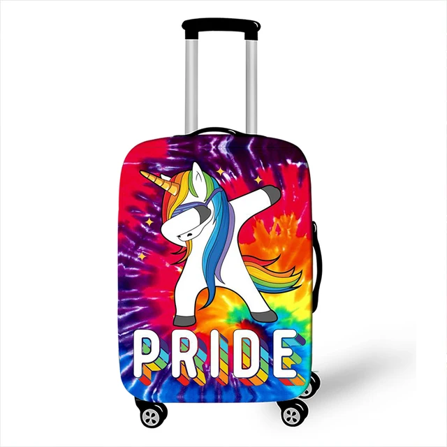 Cute Luggage Cover Colorful Travel Suitcase Cartoon Unicorn Stretch Cloth Package Accessories |