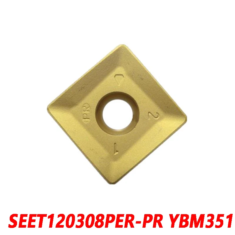 

100% Original SEET SEET120308PER-PR YBM351 10pcs Carbide insert Milling insert Processed steel and stainless steel 120308PER