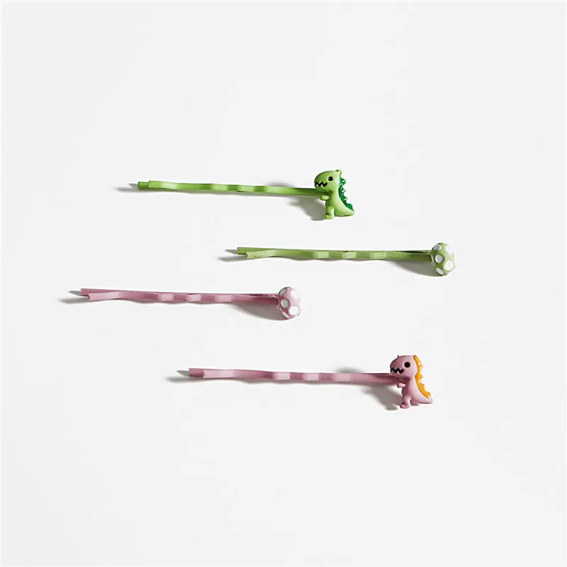 1 шт. корейские яркие цвета милые заколки для волос с динозавром женщин заколка