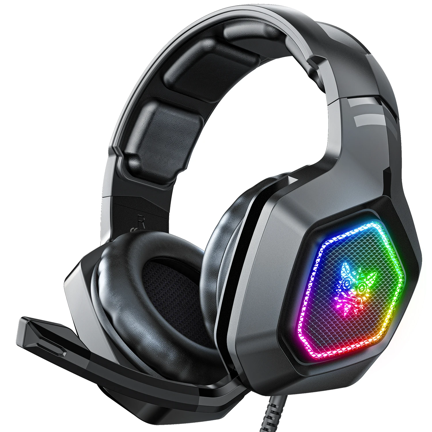 

Игровые наушники, игровая гарнитура RGB, игровая Гарнитура Xbox & PS5 & PS4 с микрофоном для ПК, с объемным звуком 7,1 басов