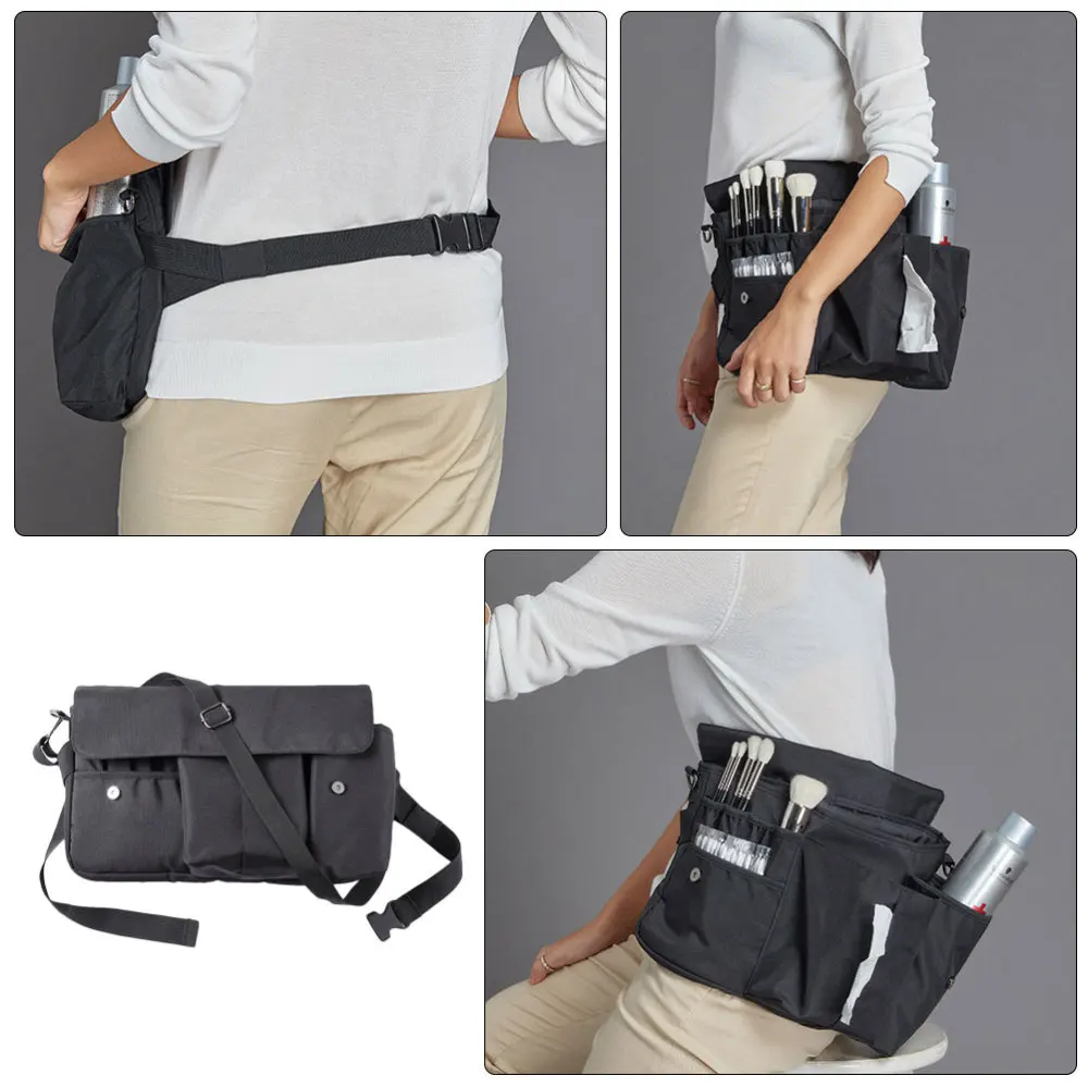 

Professional Cosmetic Bag Portable Makeup Brush Organizer Fashion Belt Bag