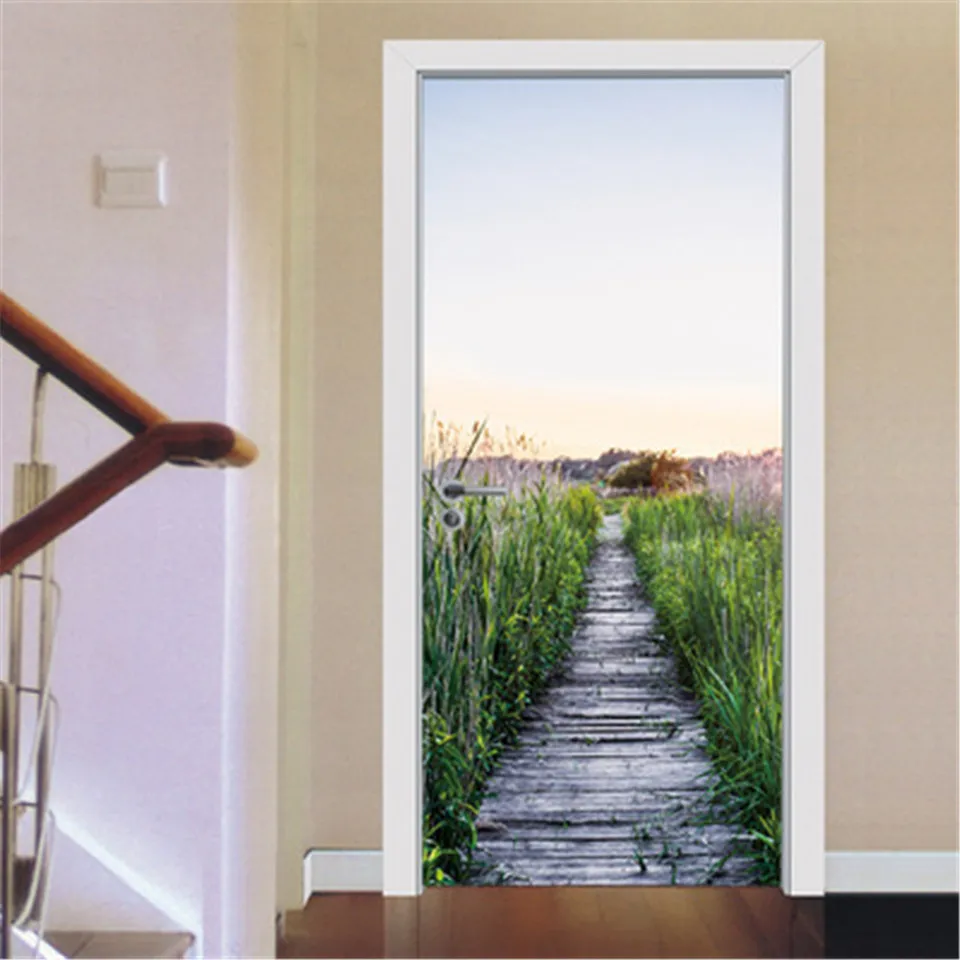 Наклейки на двери обои с отклеиванием и наклеиванием виниловые стеклянные