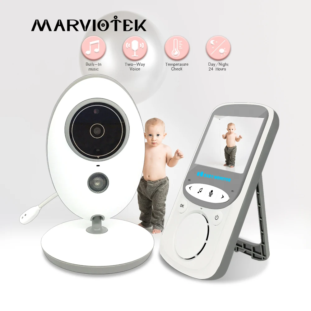 

Baby Monitor Wireless LCD 2.4Inch Audio Video Radio Nanny Music Intercom IR baby phone Baby Camera Baby Walkie Talkie Babysitter