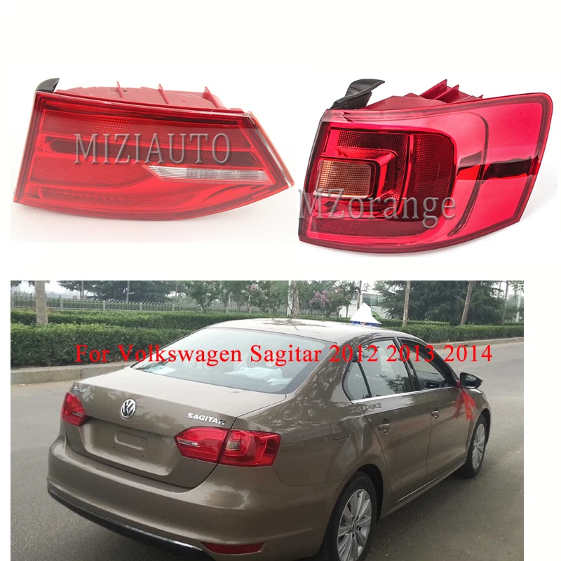 MIZUAUTO для Volkswagen Sagitar 2012 2013 Предупреждение задний светильник Предупреждение светильник тормозной светильник заднего бампера светильник противотуманная фара