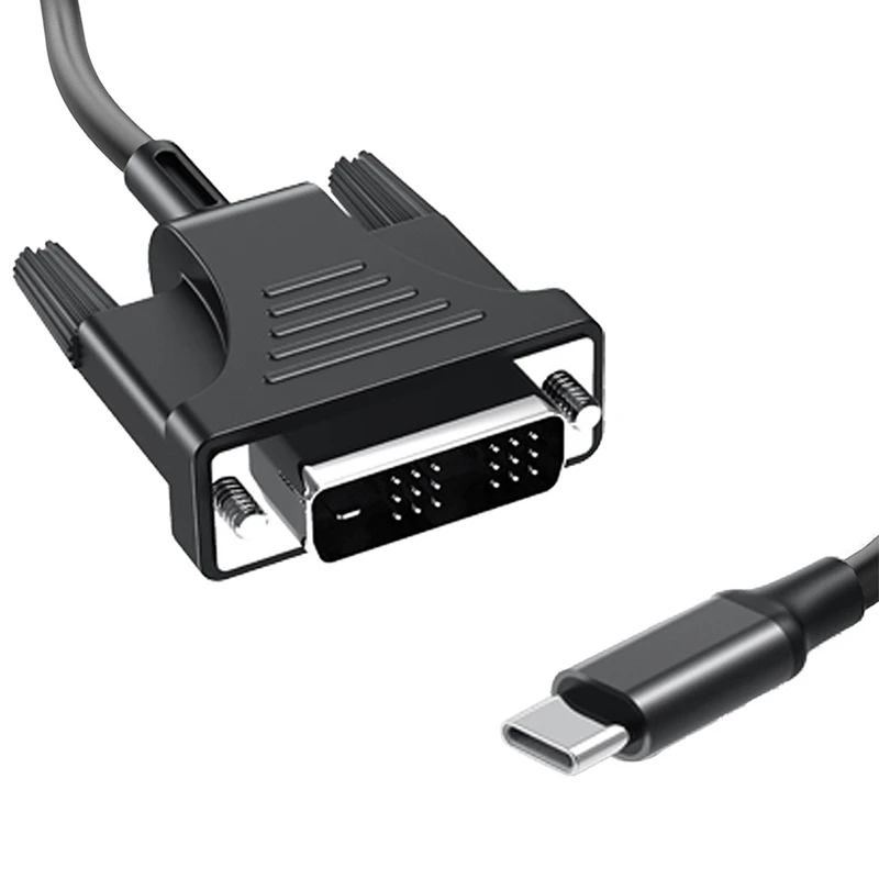

HOT-USB C to DVI Cable Adapter USB 3.1 Type C to DVI Male 4K Compatible for Air 3.1 to DVI Adapter Cable (2M)