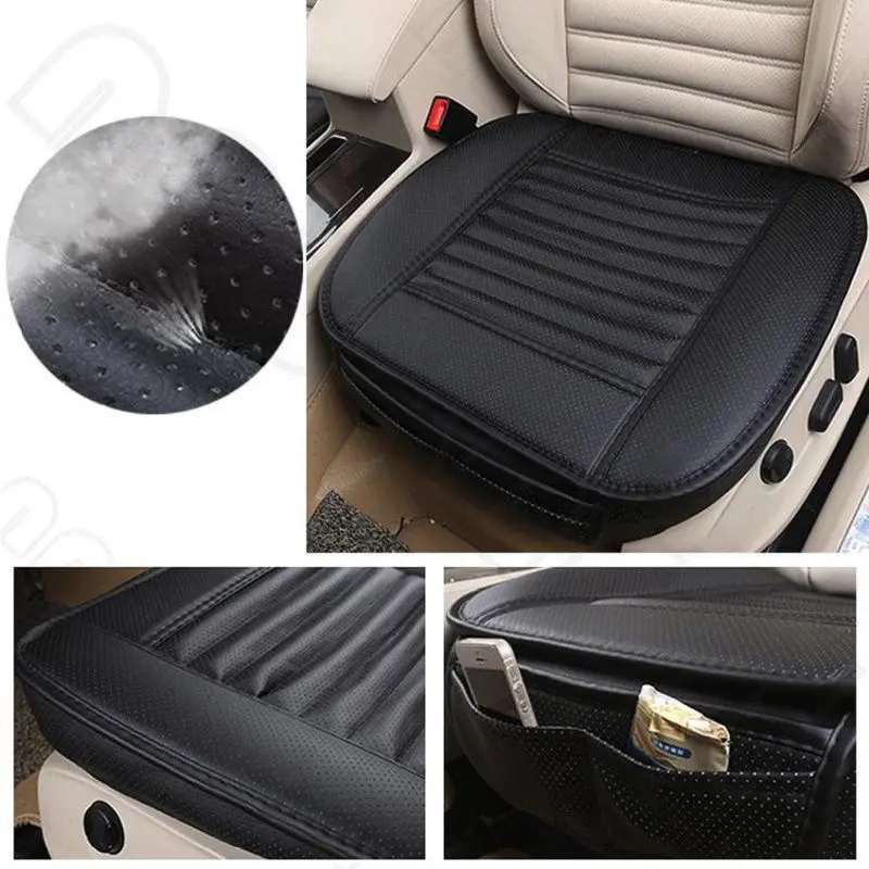 

auto Interior Accessories car Seat Cover Mat Car Cushion Auto Pad Leather & Supports Pu Bamboo Car seat mat