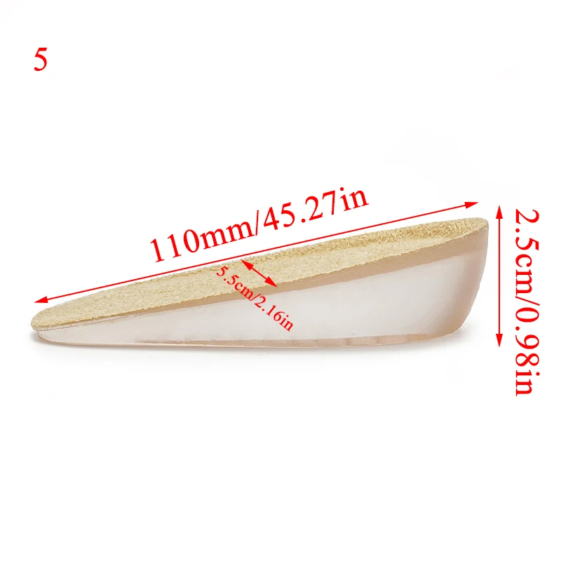 1 пара увеличивающие рост стельки с эффектом памяти подъемными вставками унисекс