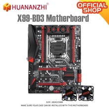 HUANANZHI X99 BD3 V1.1 X99 Motherboard Intel X99 LGA 2011-3 All Series DDR3 RECC128GB M.2 PCI-E NVME NGFF ATX Server Mainboard