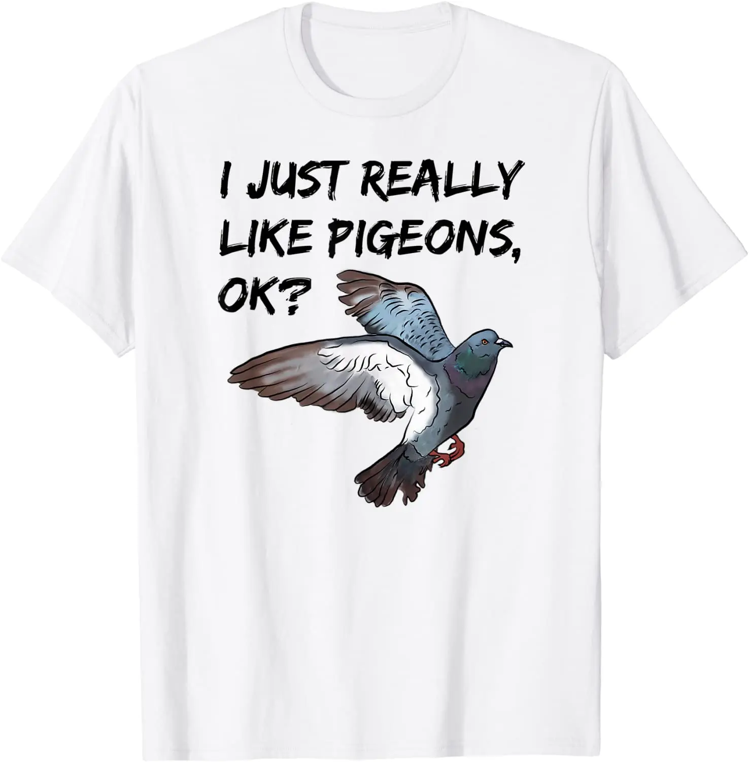 

I Love Pigeons - Pigeons Lover Flying Grey Bird In The Sky T-Shirt Summer Sale Oversized T-shirt