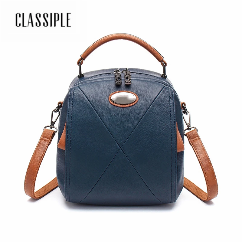 Женский рюкзак новинка 2018 модная повседневная синяя сумка мессенджер через