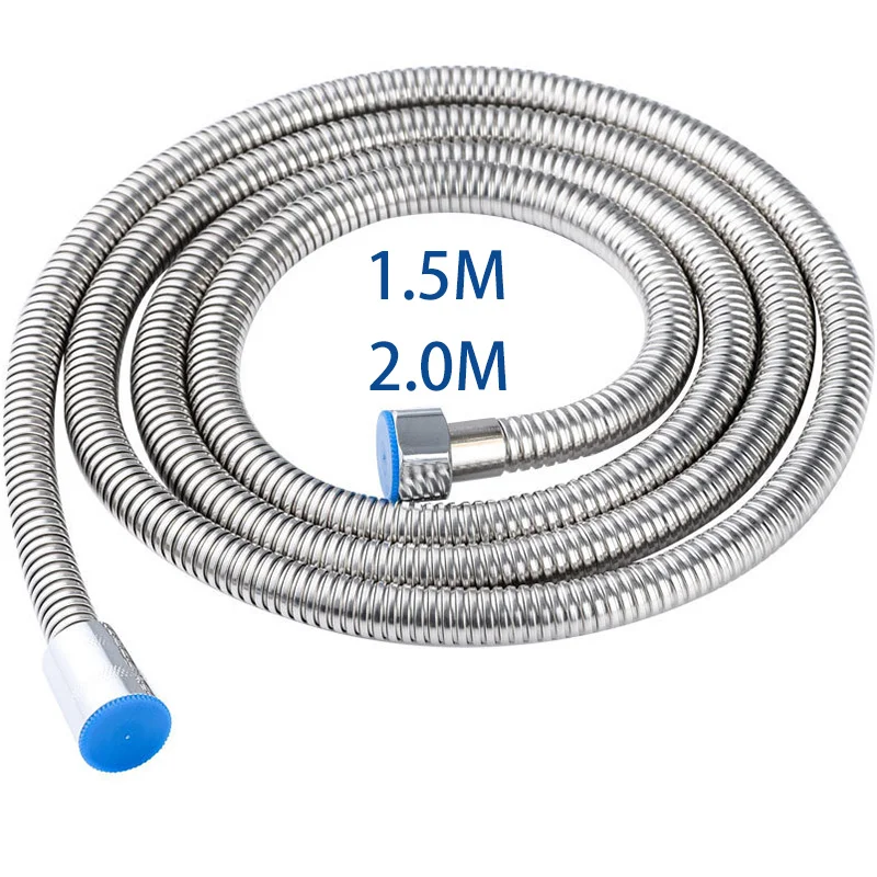 

General Shower Hose 1.5/2 Meter Stainless Steel Plumbing Hoses Flexible Bathroom Bath Shower Tube Head Silicone Hose Water Pipe
