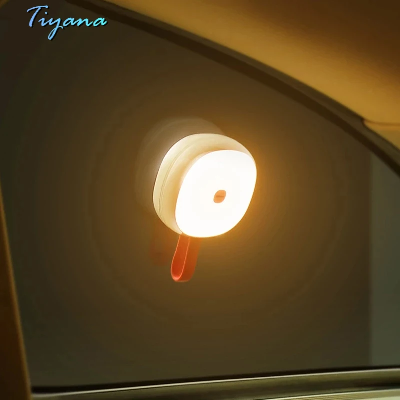 

Portable Solar Night Light Reading Lamp for Car / Home Lanterns Magnet Small Car Emergency Light Rechargeable Nightlight 4