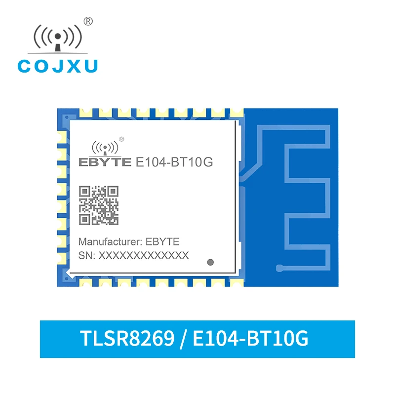 TLSR8269 Беспроводной модуль SigMESH Bluetooth 2,4 ГГц с RF-щитом и антенной типа SMD PCB E104-BT10-G UART networking.
