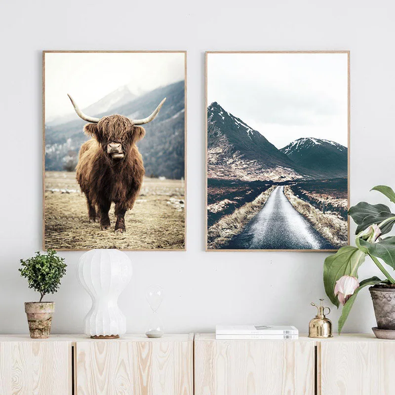 Пейзаж холст Постер в скандинавском стиле девять АРК мост Туманный лес печать