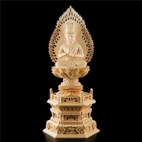 cczhidao mah%c4%81vairocana solid wood wood hand carved sculpture buddha feng shui collection